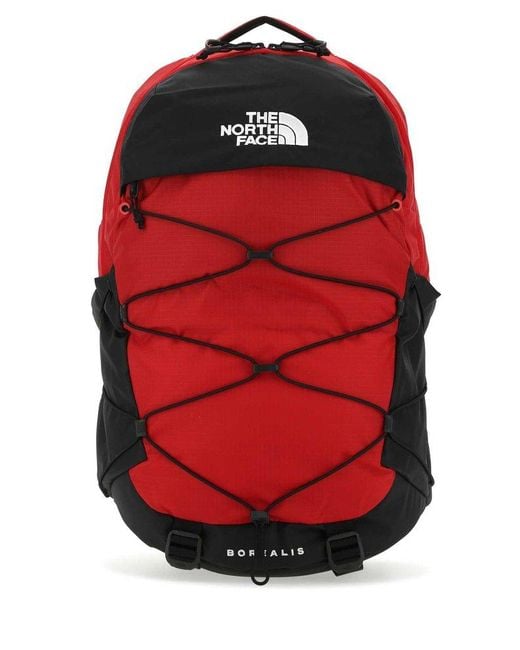 The North Face Red Two-tone Nylon Borealis Backpack for men