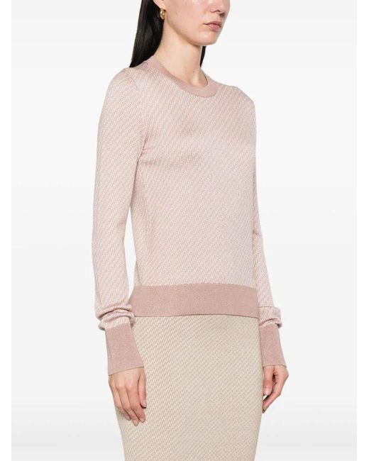 Fendi Pink 'Micro Ff' Sweater
