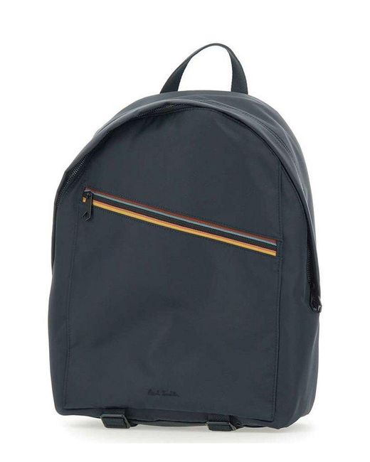 Paul Smith Blue Artist Stripe Backpack for men