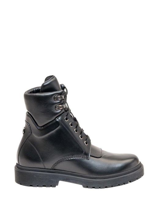 Moncler Patty Combat Boots in Black | Lyst