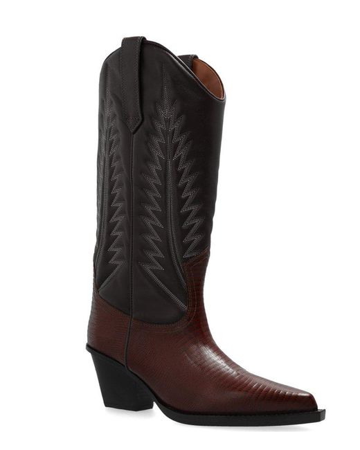 Paris Texas Brown Calf Leather Bos Taurus Slip-On Loafers