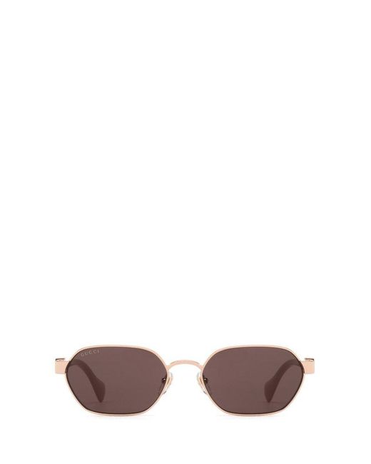Gucci Pink Round Frame Sunglasses
