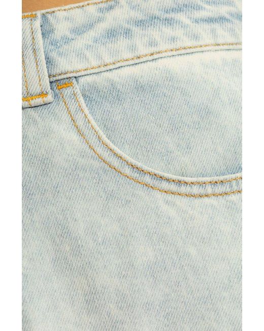 Emporio Armani White Wide-leg Jeans,