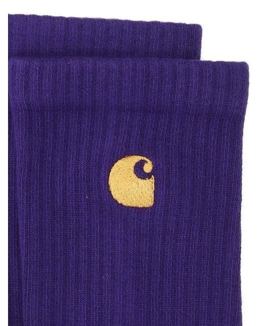 Carhartt Purple Chase Socks for men