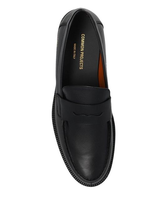 Common Projects Black Round Toe City Loafers for men