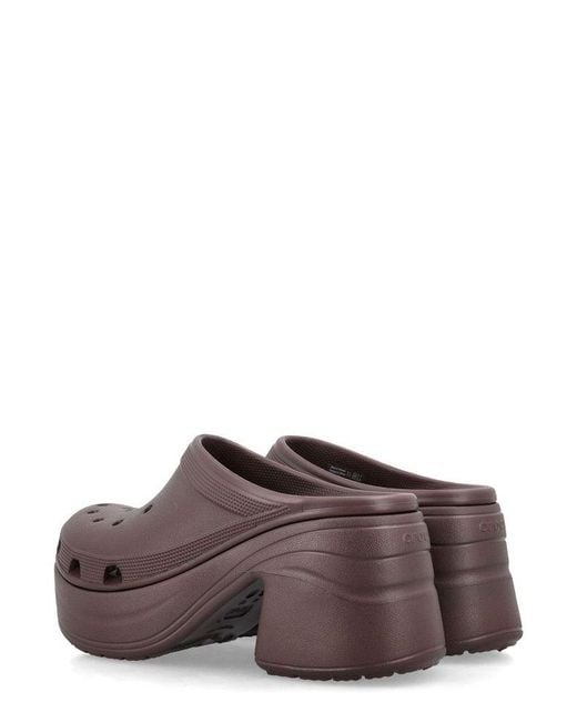 CROCSTM Purple Siren High-Heeled Clogs