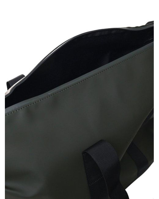 Rains Black Hilo Weekend Zipped Tote Bag