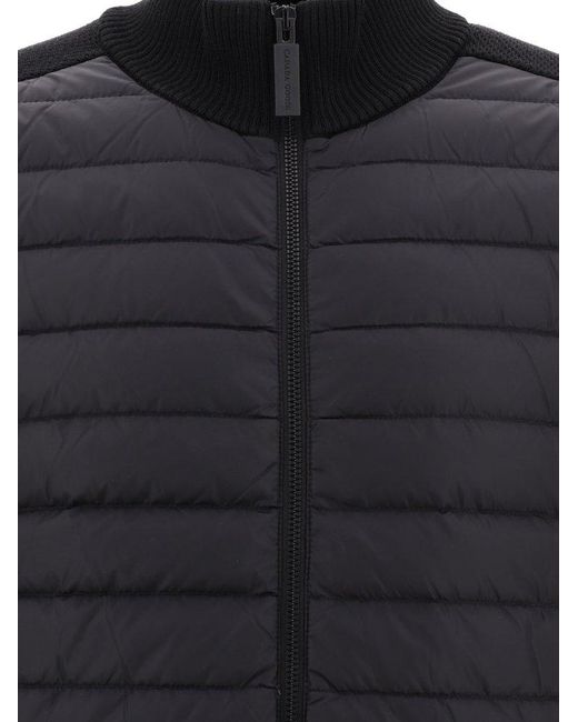 Canada Goose Black "Hybridge Knit" Jacket for men