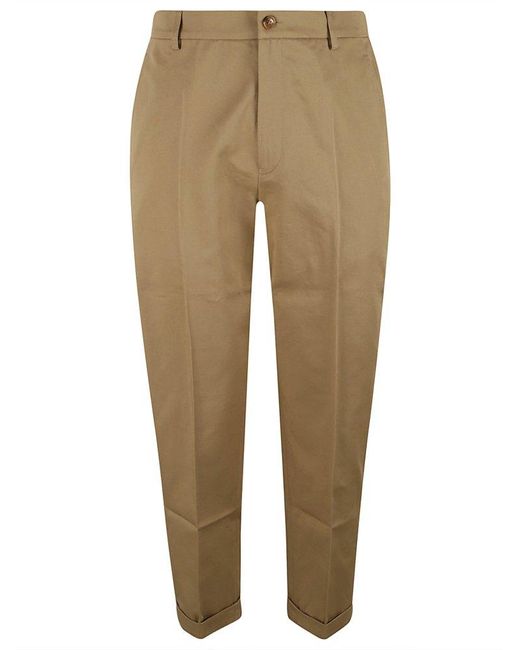 KENZO Natural Tapered-leg Tailored Trousers for men
