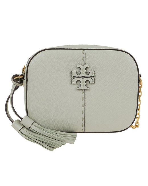 Tory Burch Leather Mcgraw Crossbody Bag in Green Lyst