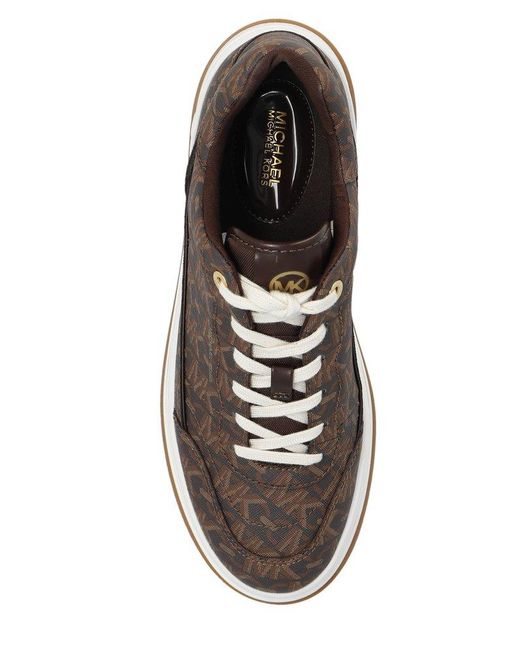 MICHAEL Michael Kors Brown 'hayes' Platform Sneakers,