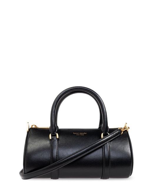 Kate Spade Black Spade Icon Small Barrel Bag