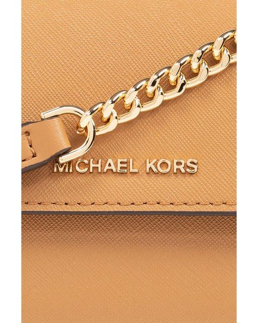 MICHAEL Michael Kors Natural Jet Set Strapped Wallet