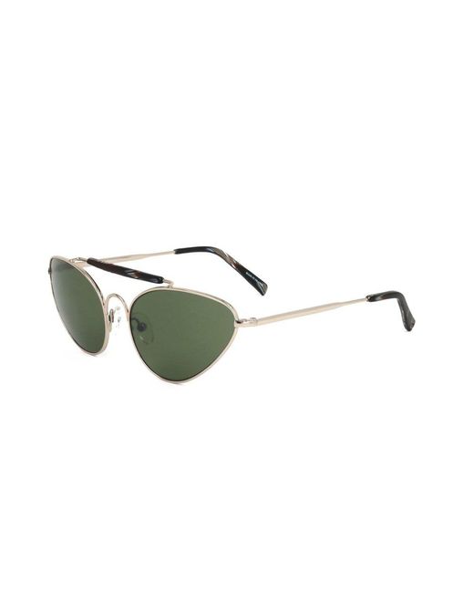 Linda Farrow Green X Dries Van Noten Pilot Frame Sunglasses