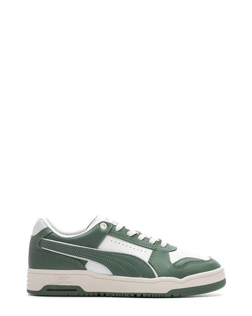 PUMA Green Slipstream Lo Vintage Low-Top Sneakers for men
