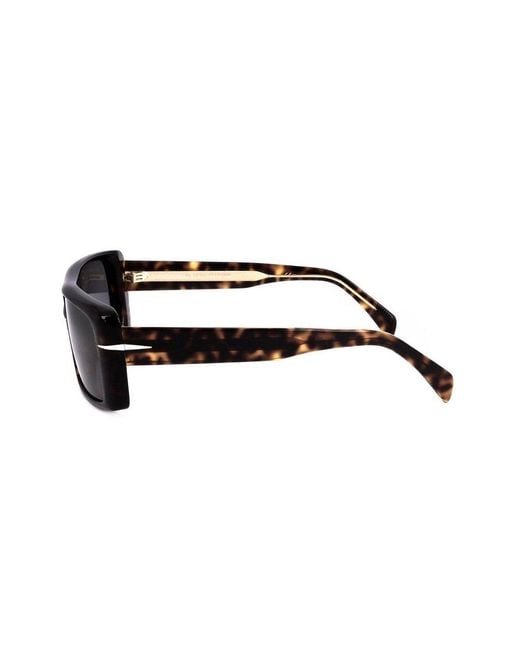 David Beckham Black Rectangular Lens Full Rim Sunglasses for men