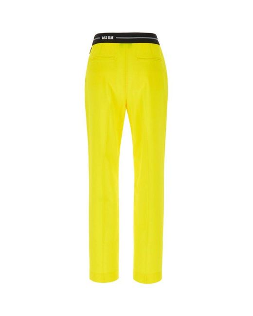 MSGM Yellow Pants
