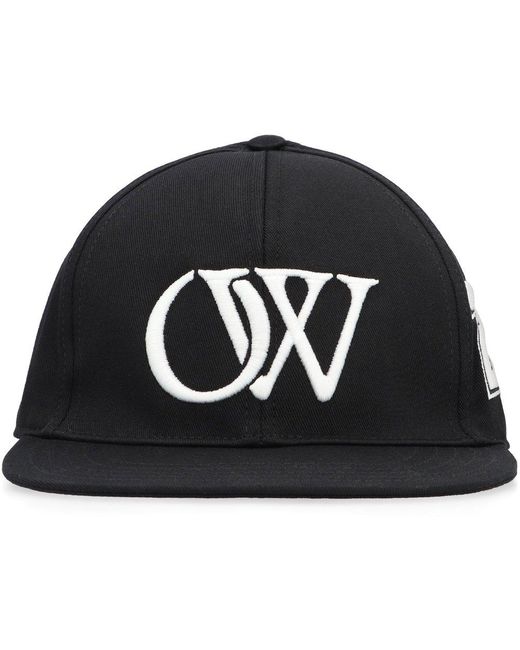 Off-White c/o Virgil Abloh Black Logo Embroidered Baseball Cap for men