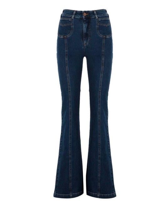 See By Chloé Blue Emily High-rise Flared Jeans