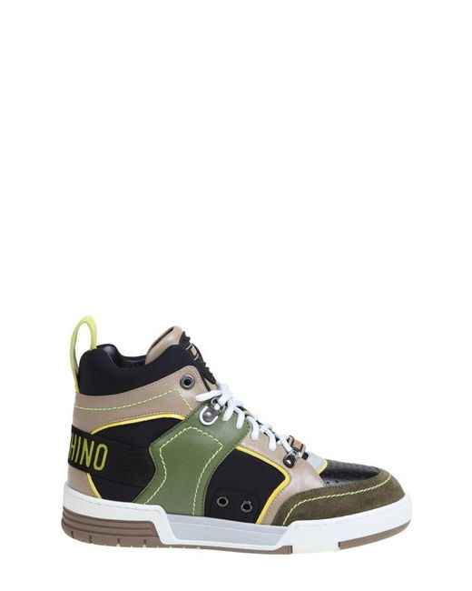 Moschino Green Kevin40 High Sneakers for men