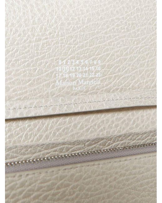 Maison Margiela White Medium Leather Chain Wallet Bag