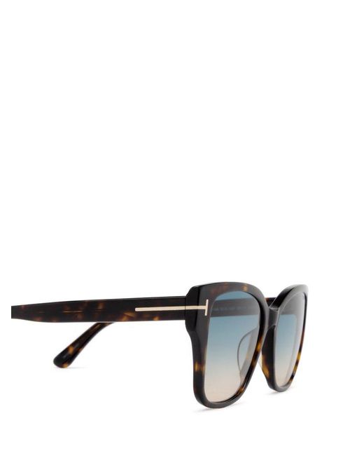 Tom Ford Gray Cat-eye Sunglasses