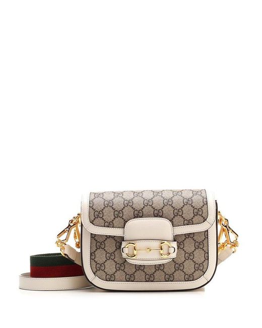 Gucci Horsebit 1955 Mini Crossbody Bag in Natural Lyst