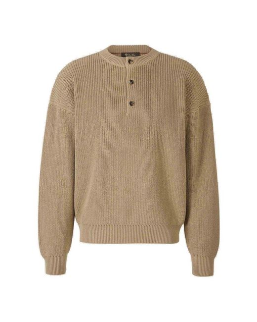 Loro Piana Natural Umi Knitted Jumper for men