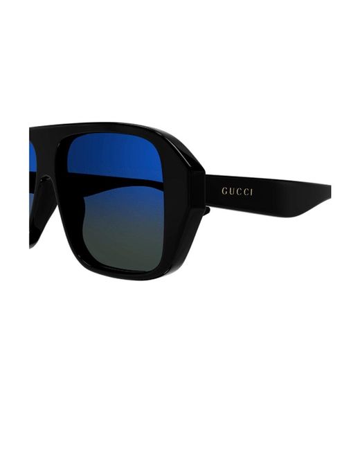 Gucci Blue Aviator Frame Sunglasses for men