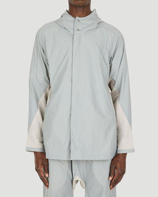 Byborre White A Type Hooded Jacket for men