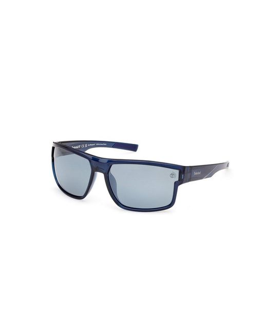 Timberland Blue Rectangular Frame Sunglasses