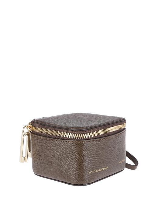 Victoria Beckham Gray Micro Vanity Wristlet Bag