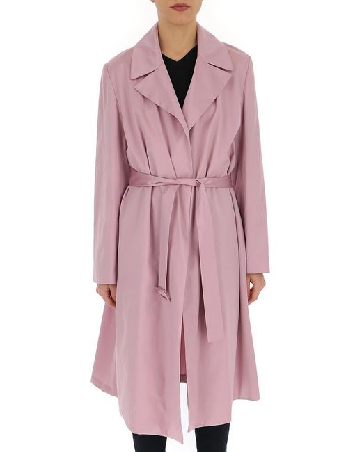 pink duster coat