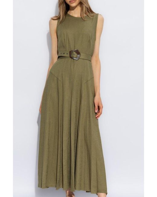 Diane von Furstenberg Green Dress With A Belt,