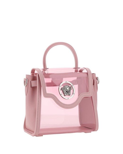 Versace Pink La Medusa Mini Tote Bag