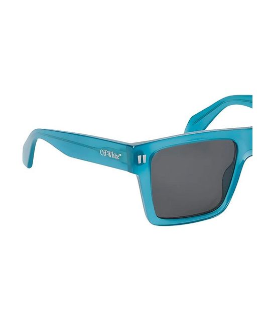Off-White c/o Virgil Abloh Blue Square Frame Sunglasses for men