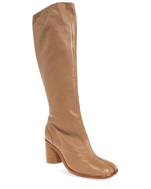 Maison Margiela Brown Tabi Knee-High Boots