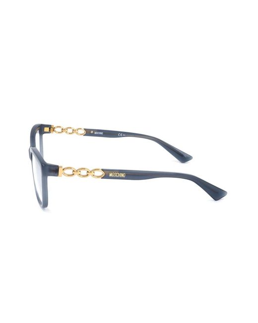 Moschino Eyewear Black Rectangle Frame Glasses
