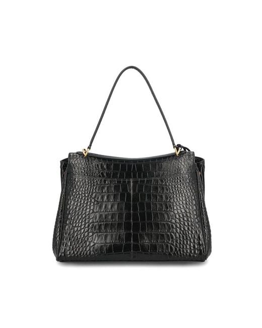 Balenciaga Black Rodeo Embossed Medium Handbag