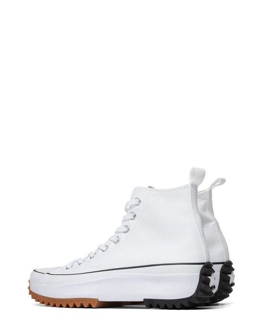 Converse White Run Star Hike Platform Sneakers