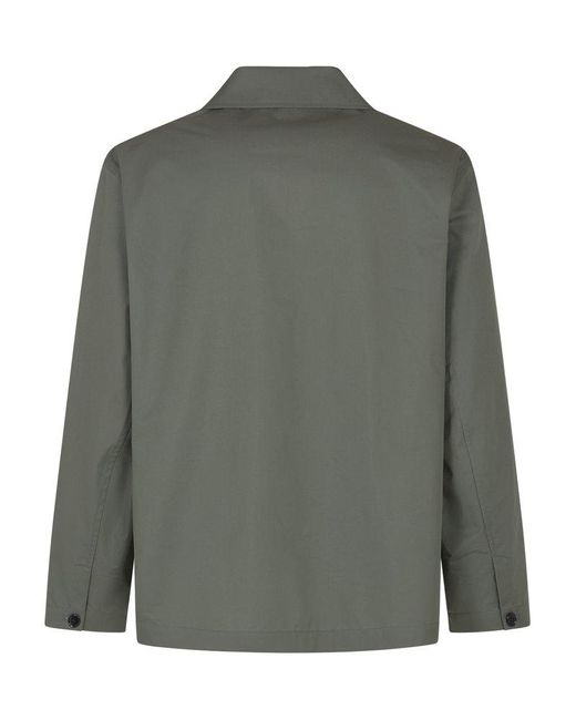 Lemaire Green Pocked Detailed Shirt for men