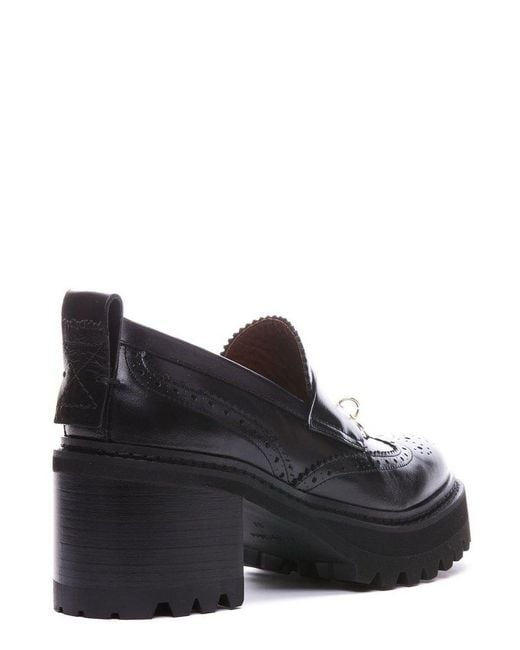 See By Chloé Black Aryel Block Heel Pumps