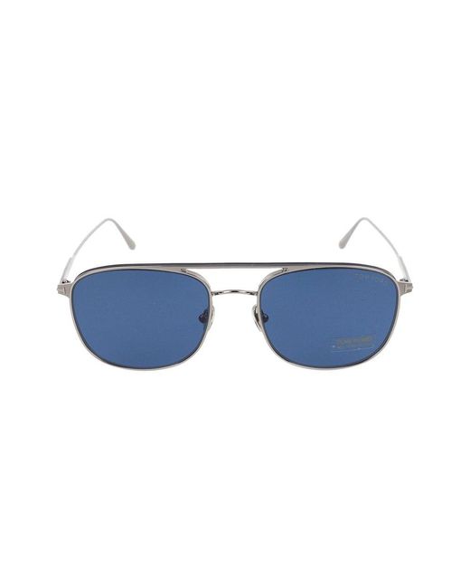 Tom Ford Blue Jake Navigator Frame Sunglasses for men