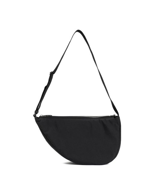 The Row Black Slouchy Banana Two Bag for men