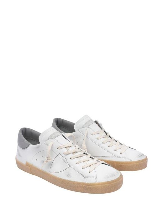 Philippe Model White Prsx Low-Top Sneakers for men