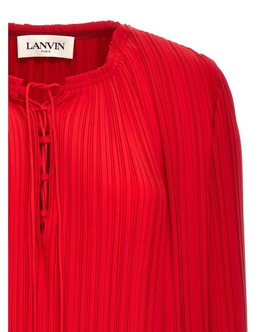 Lanvin 'Flared Pleated' Dress