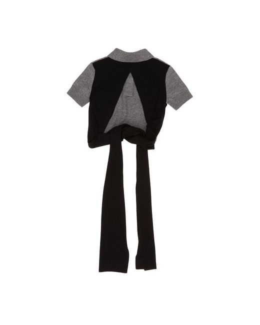 Loewe Gray Open Back Polo Sweater