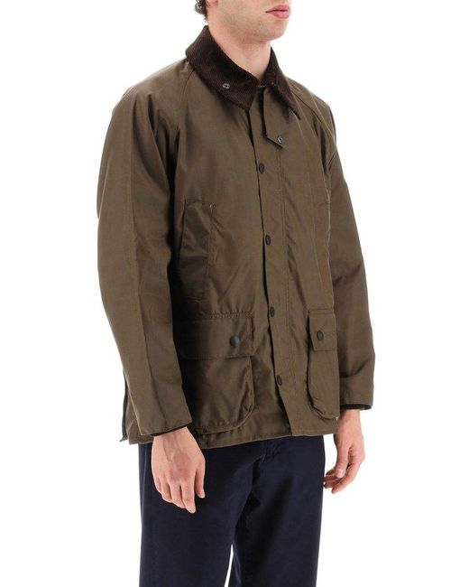 Barbour Brown Classic Bedal Jacket In Waxed Cotton for men