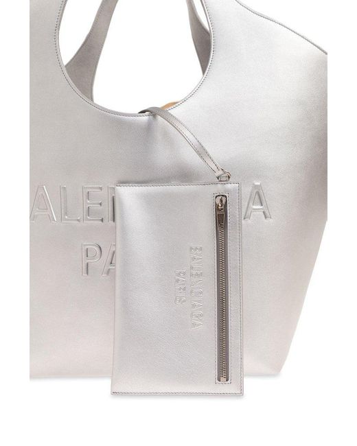Balenciaga Gray 'mary Kate Medium' Shopper Bag,