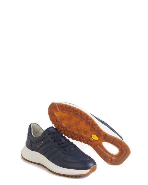 Bally Blue Asken Lace-up Sneakers for men